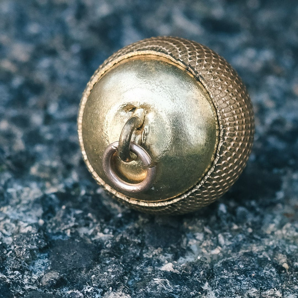 Victorian Golden Orb Pendant - Lost Owl Jewelry