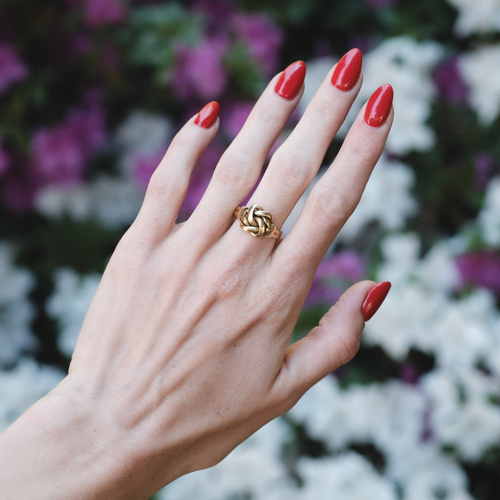 Victorian Gordian Knot Ring - Lost Owl Jewelry