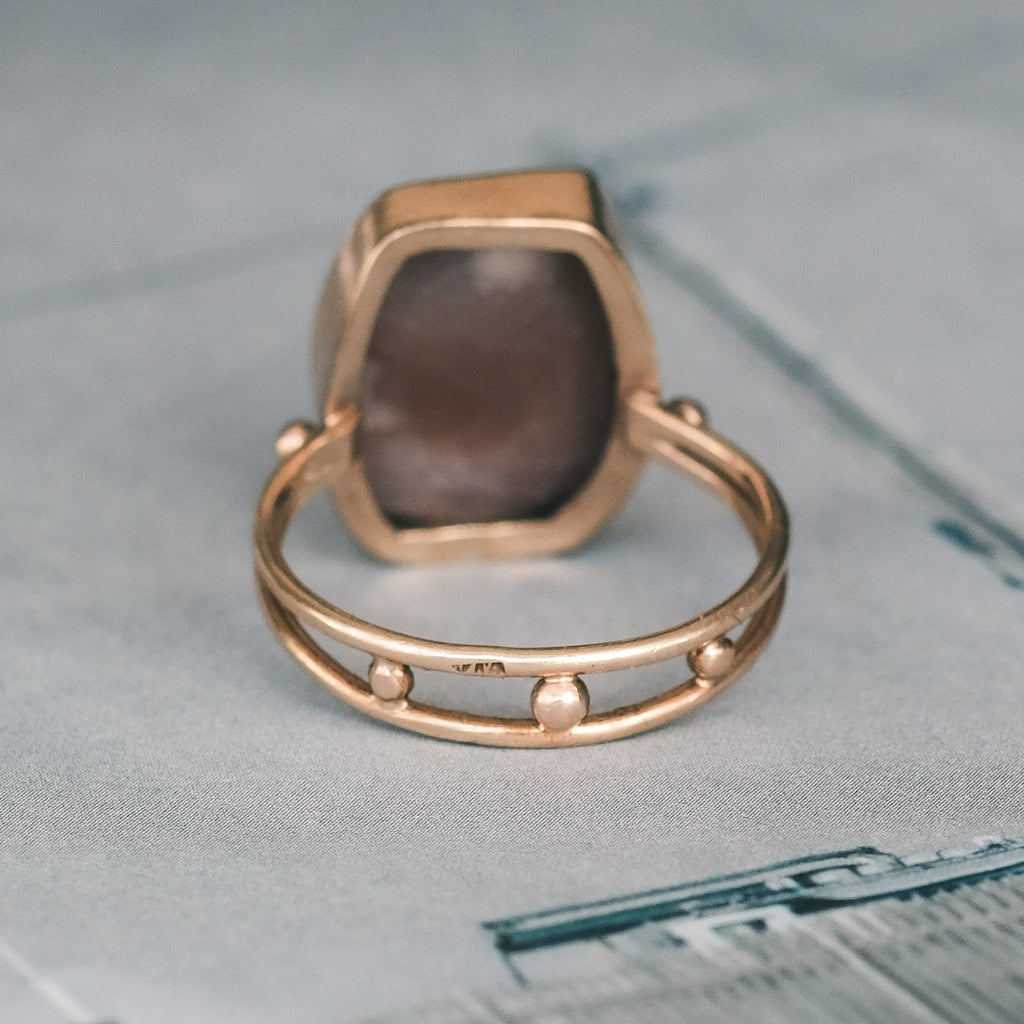 Victorian Hebe Cameo Ring - Lost Owl Jewelry