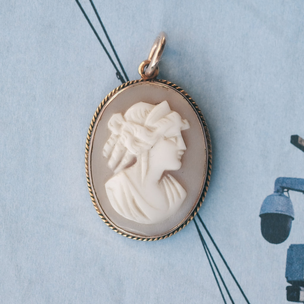 Victorian Hera Cameo Pendant - Lost Owl Jewelry