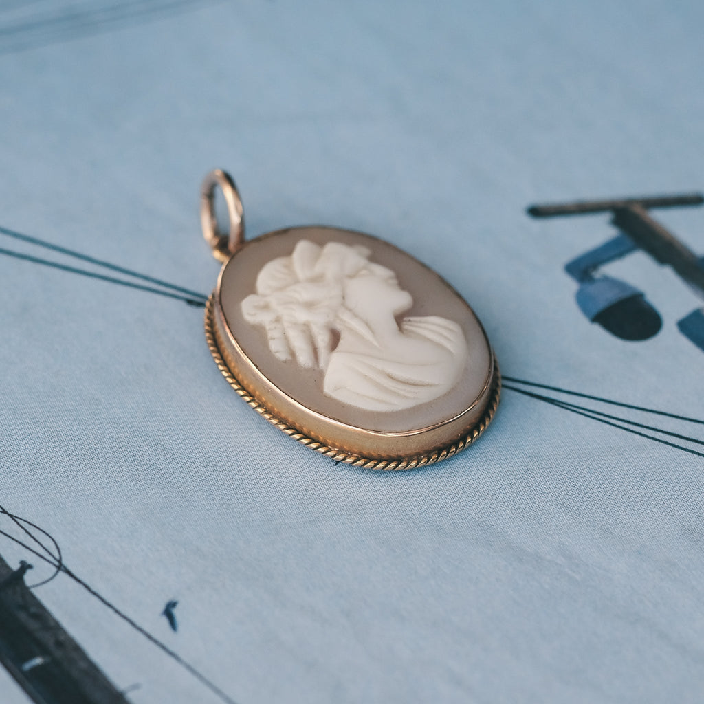 Victorian Hera Cameo Pendant - Lost Owl Jewelry