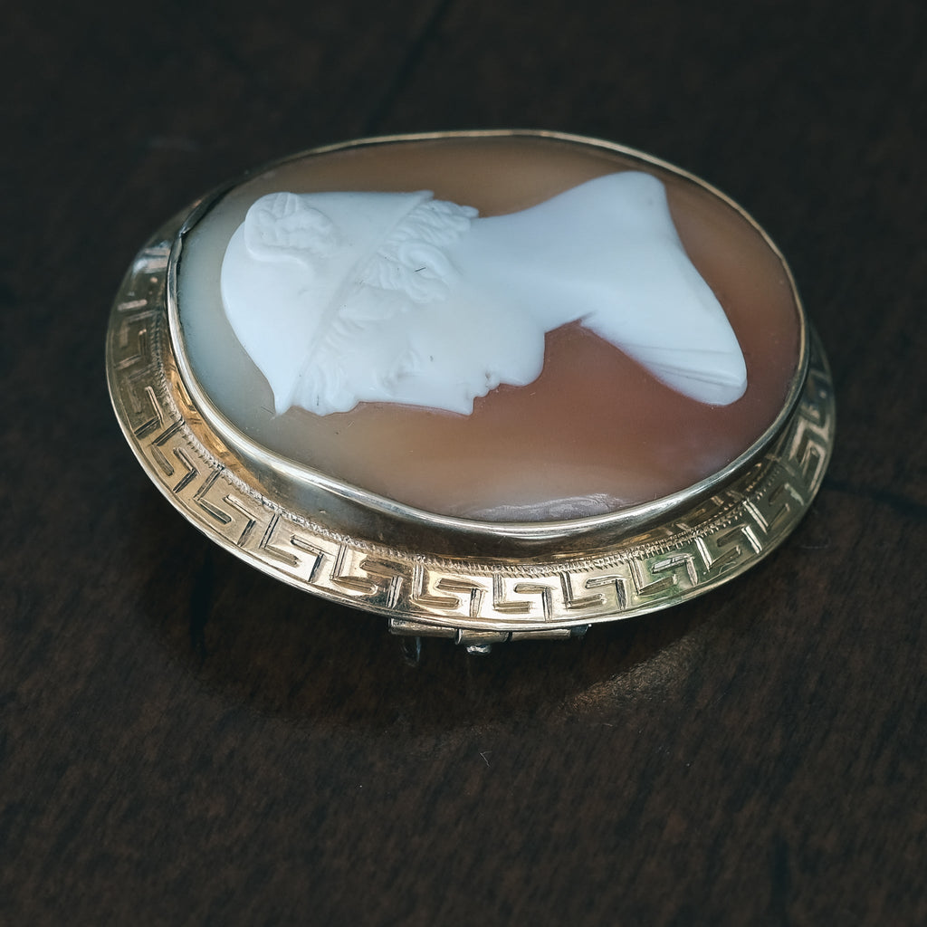 Victorian Hermes Cameo Brooch - Lost Owl Jewelry