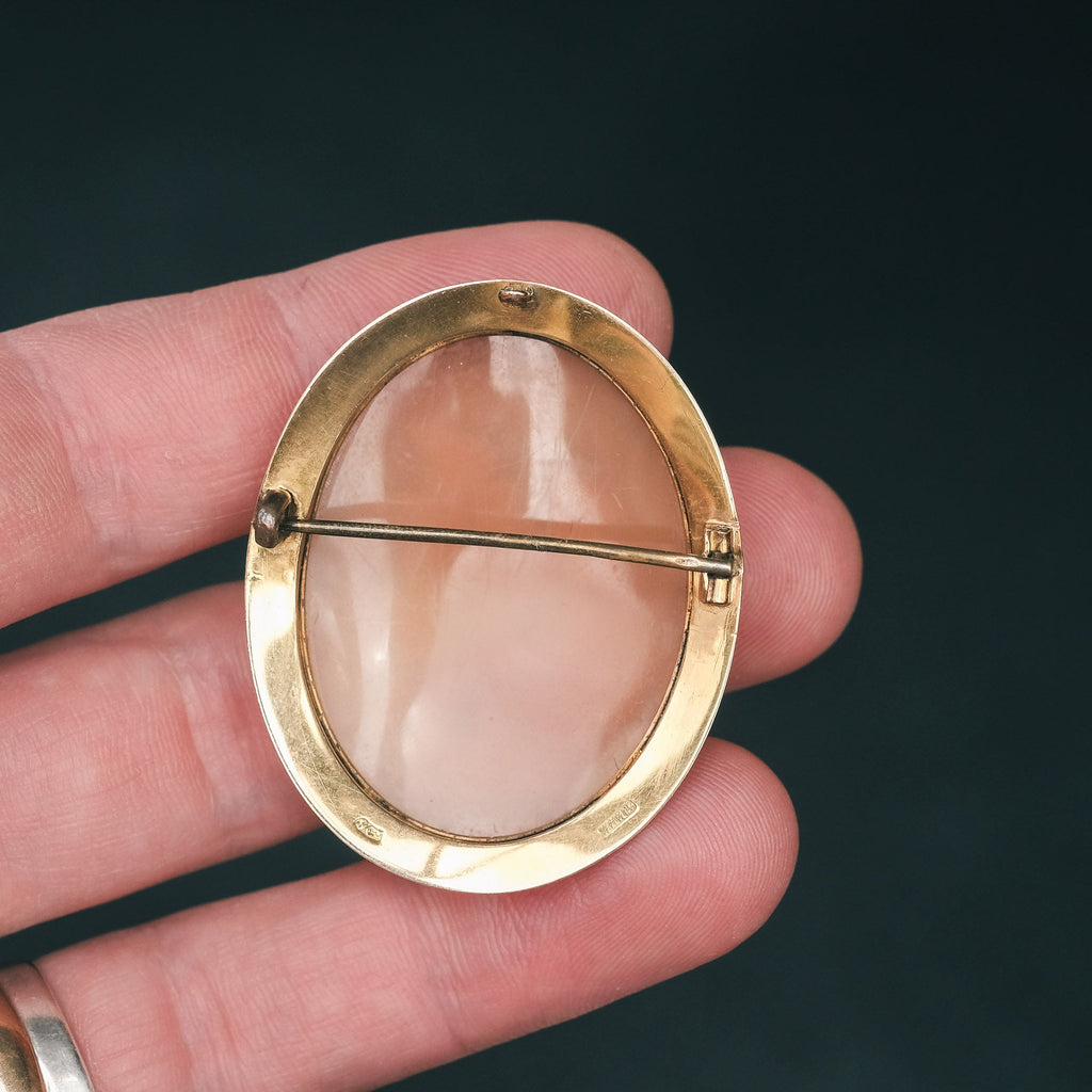 Victorian Hermes & Dionysus Cameo Brooch - Lost Owl Jewelry