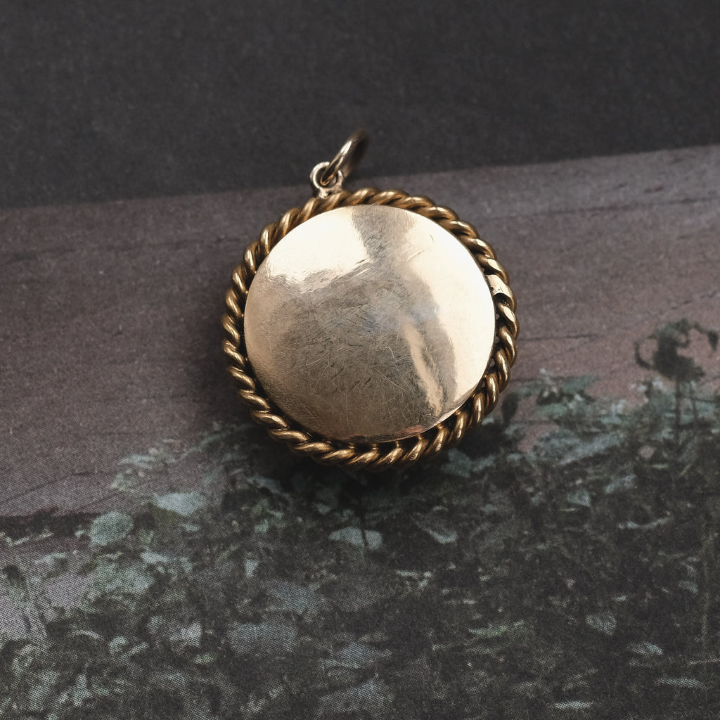 Victorian "Horse & Jockey" Essex Crystal Pendant - Lost Owl Jewelry