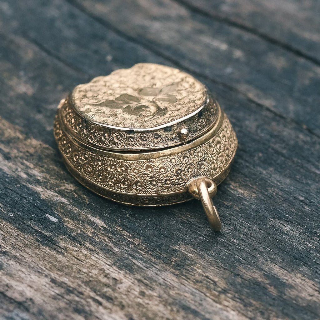 Victorian Horseshoe Locket - Lost Owl Jewelry