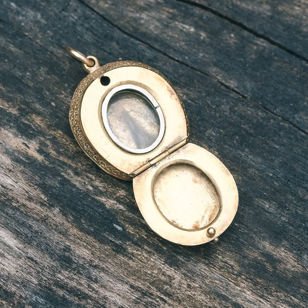 Victorian Horseshoe Locket - Lost Owl Jewelry