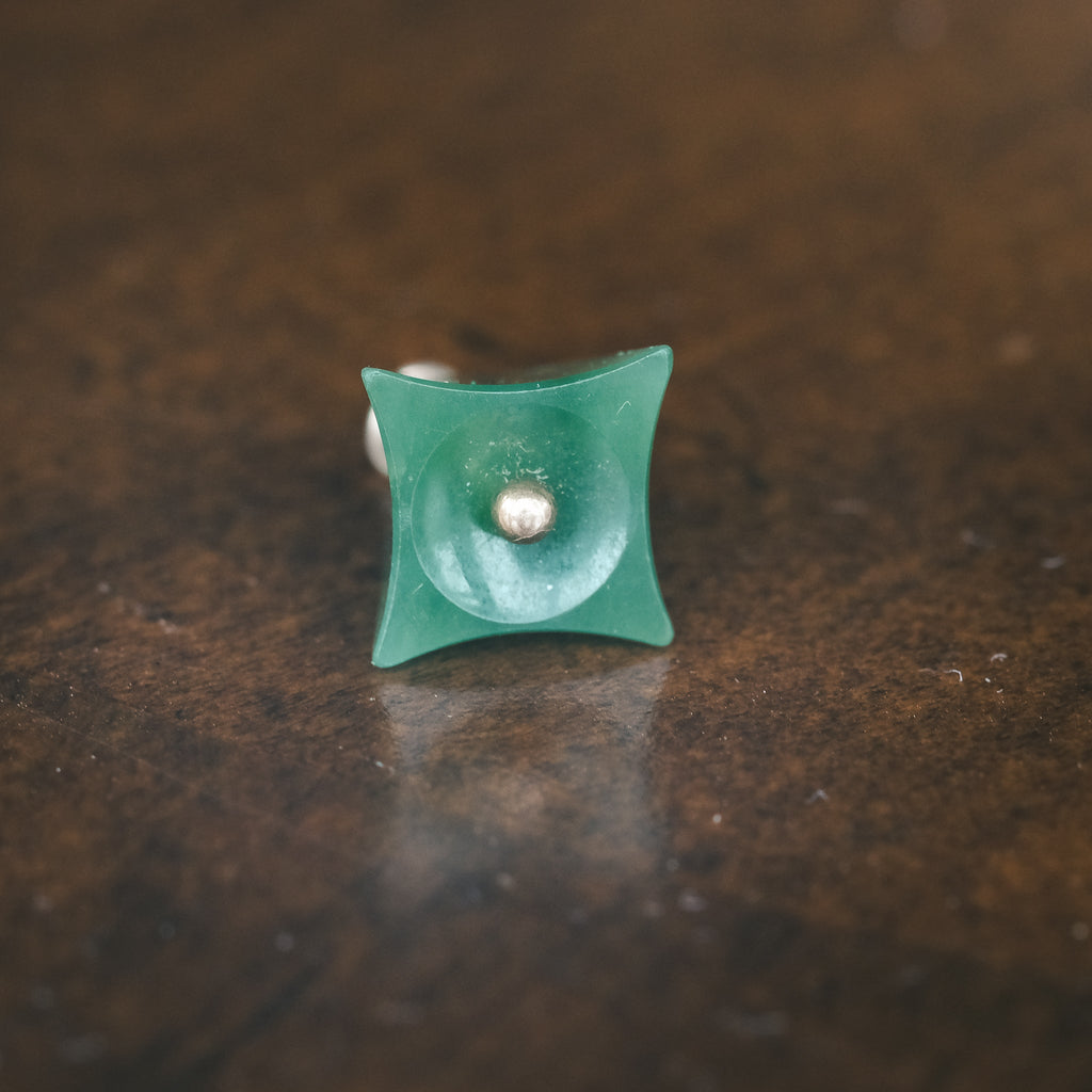 Victorian Jade Bell Charm - Lost Owl Jewelry