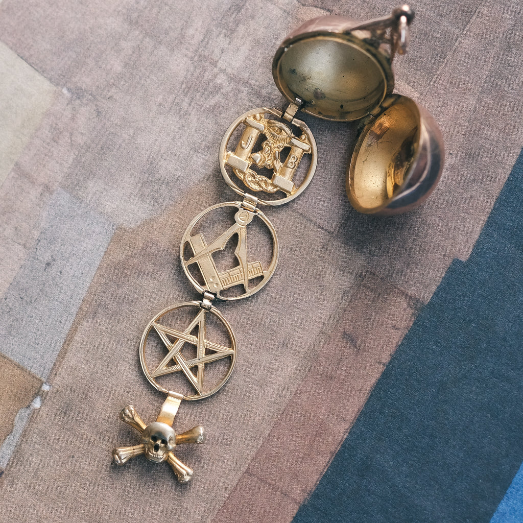 Victorian Masonic Ball Fob - Lost Owl Jewelry