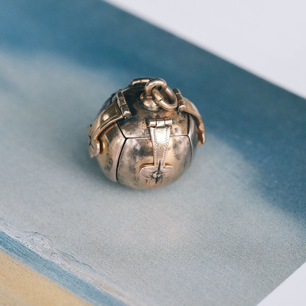 Victorian Masonic Ball Pendant - Lost Owl Jewelry