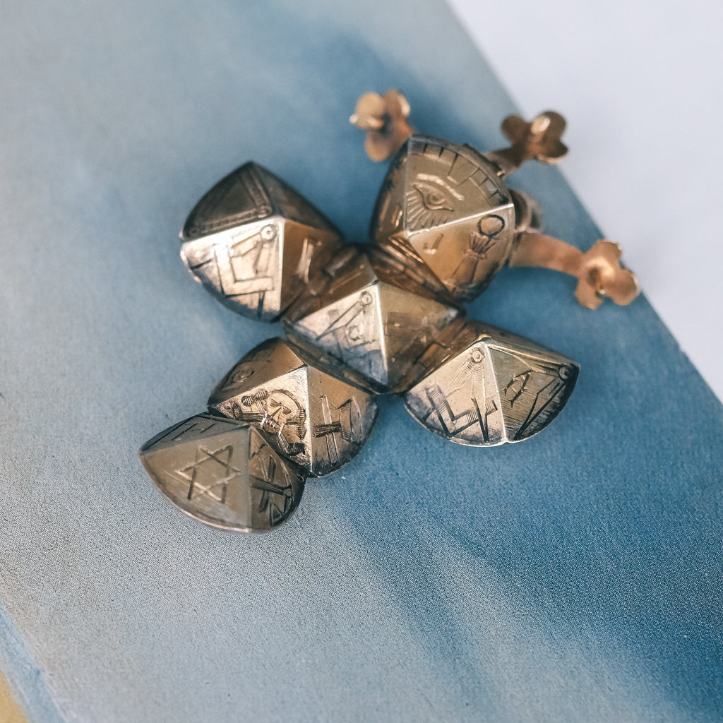 Victorian Masonic Ball Pendant - Lost Owl Jewelry