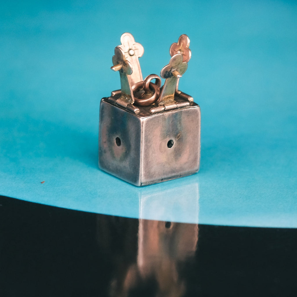 Victorian Masonic Cube Fob - Lost Owl Jewelry