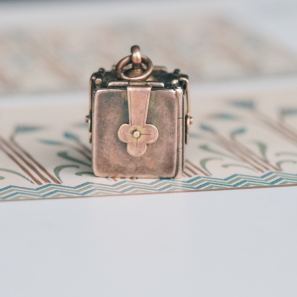 Victorian Masonic Cube Fob - Lost Owl Jewelry