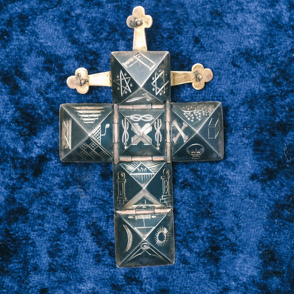 Victorian Masonic Cube Fob - Lost Owl Jewelry