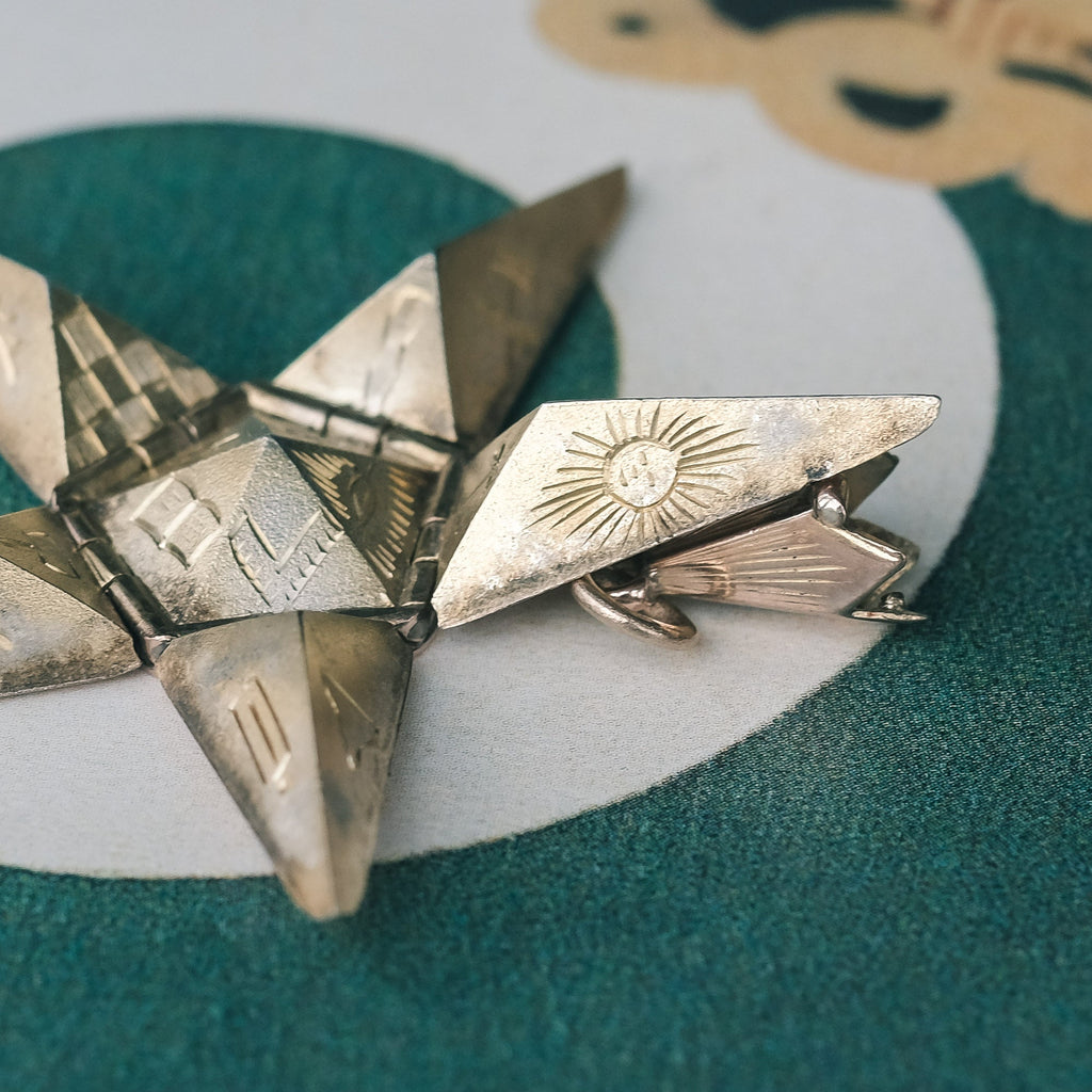 Victorian Masonic Star Fob - Lost Owl Jewelry