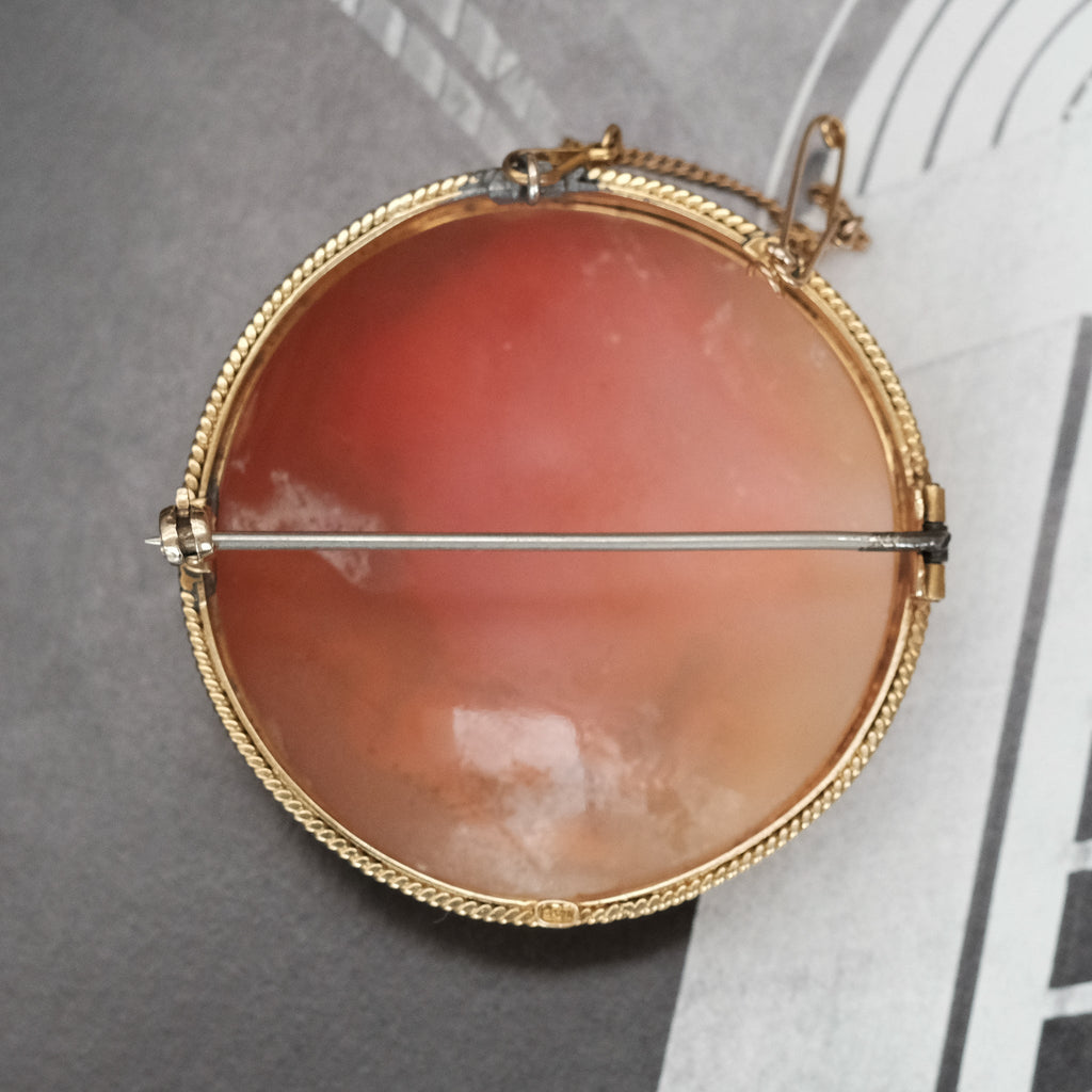 Victorian Medusa Cameo Brooch - Lost Owl Jewelry