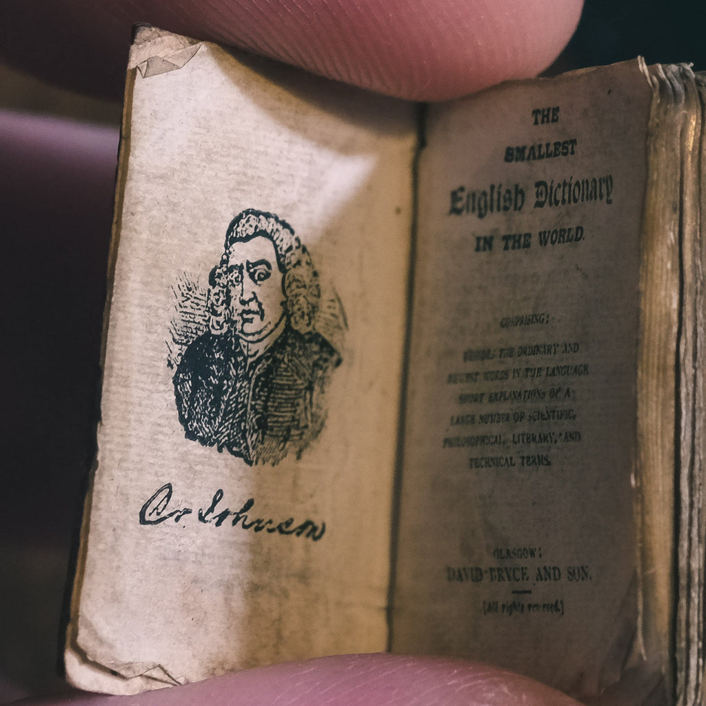 Victorian Miniature Pocket Dictionary - Lost Owl Jewelry
