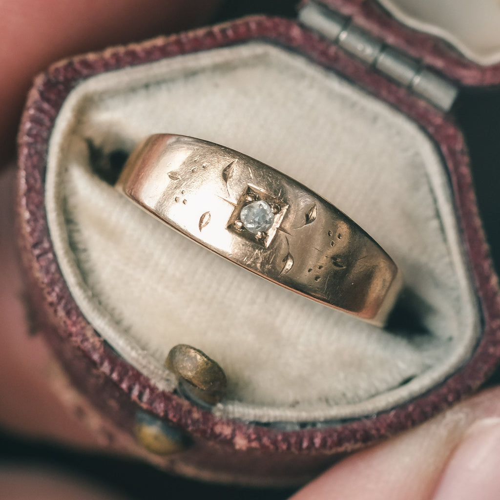 Victorian Minimalist "Seed & Leaf" Ring - Lost Owl Jewelry