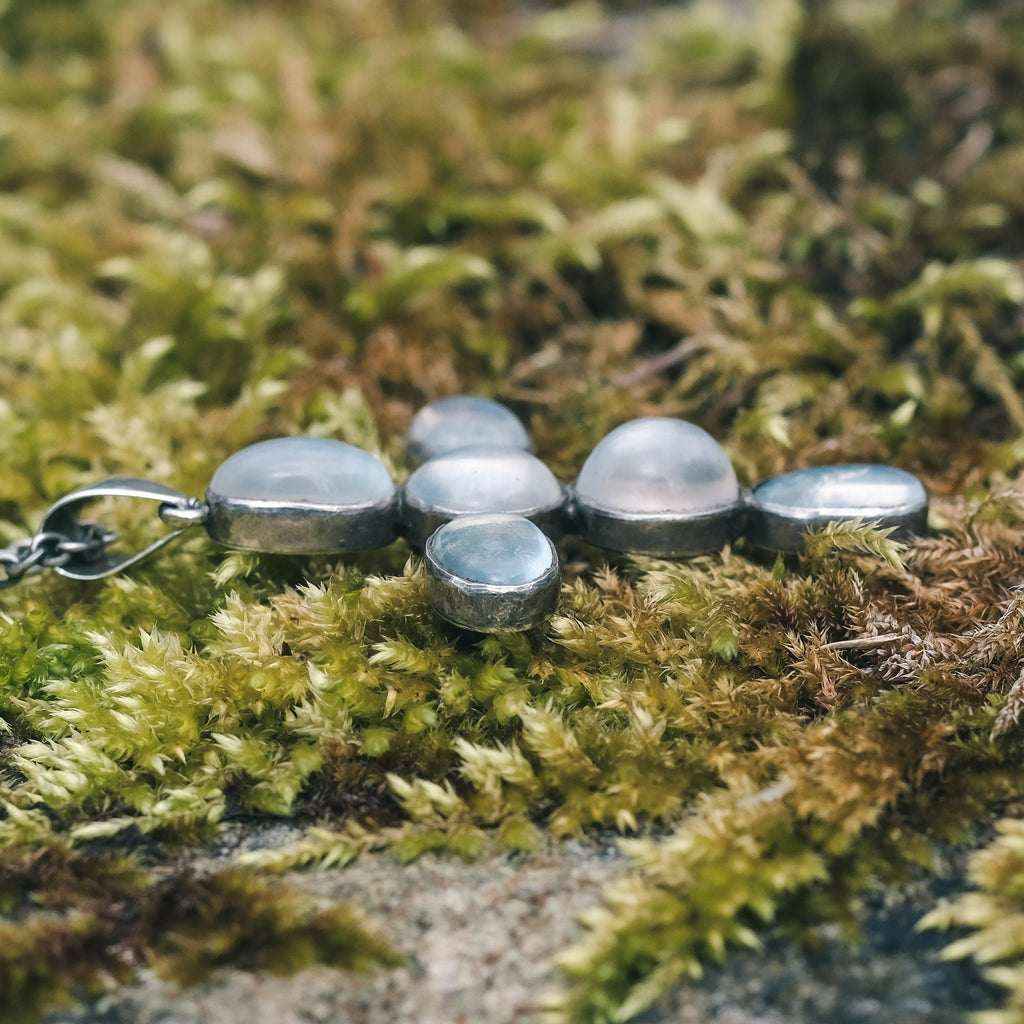 Victorian Moonstone Cross - Lost Owl Jewelry