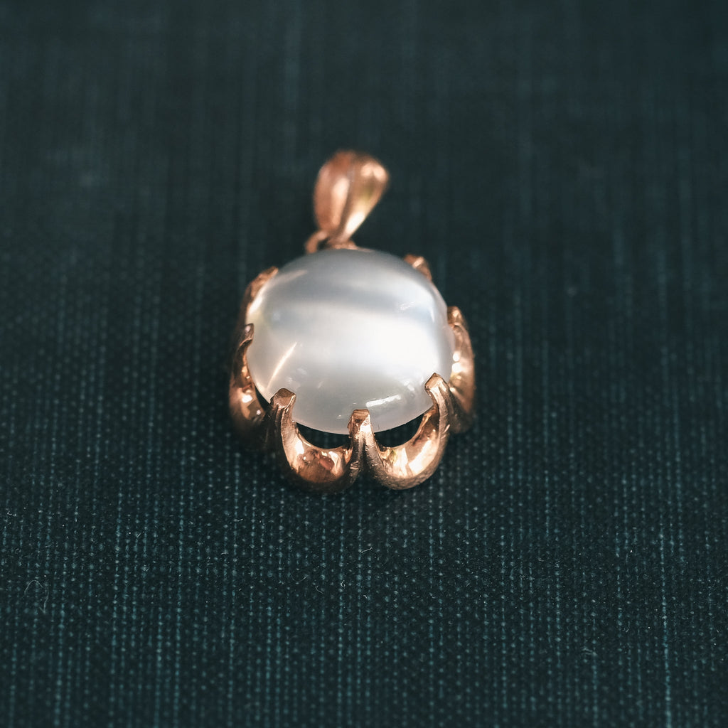 Victorian Moonstone Pendant - Lost Owl Jewelry