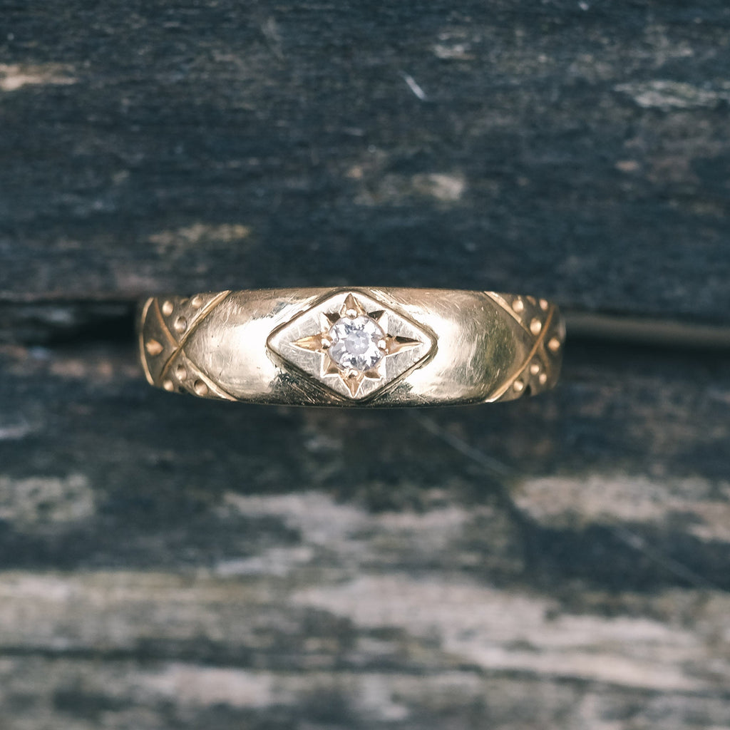 Victorian North Star Band - Lost Owl Jewelry