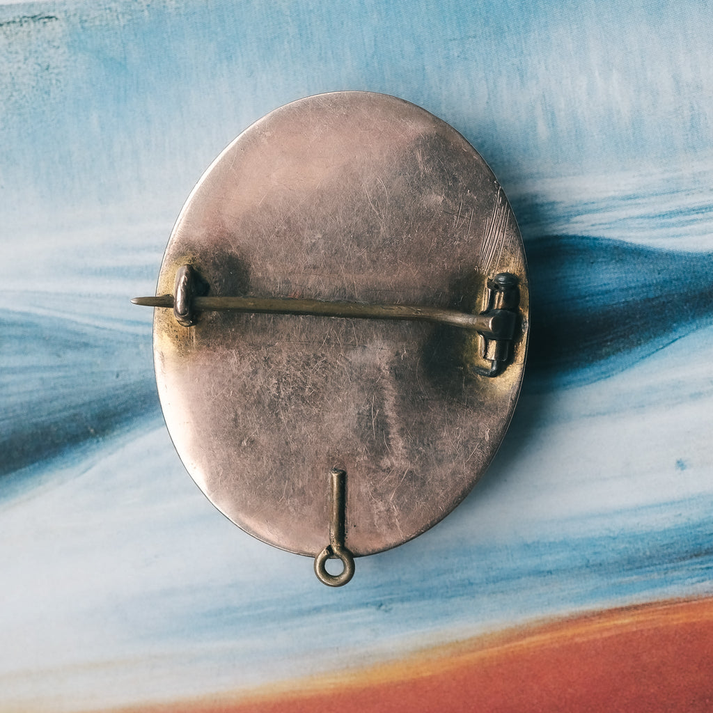 Victorian Onyx Cameo Brooch - Lost Owl Jewelry