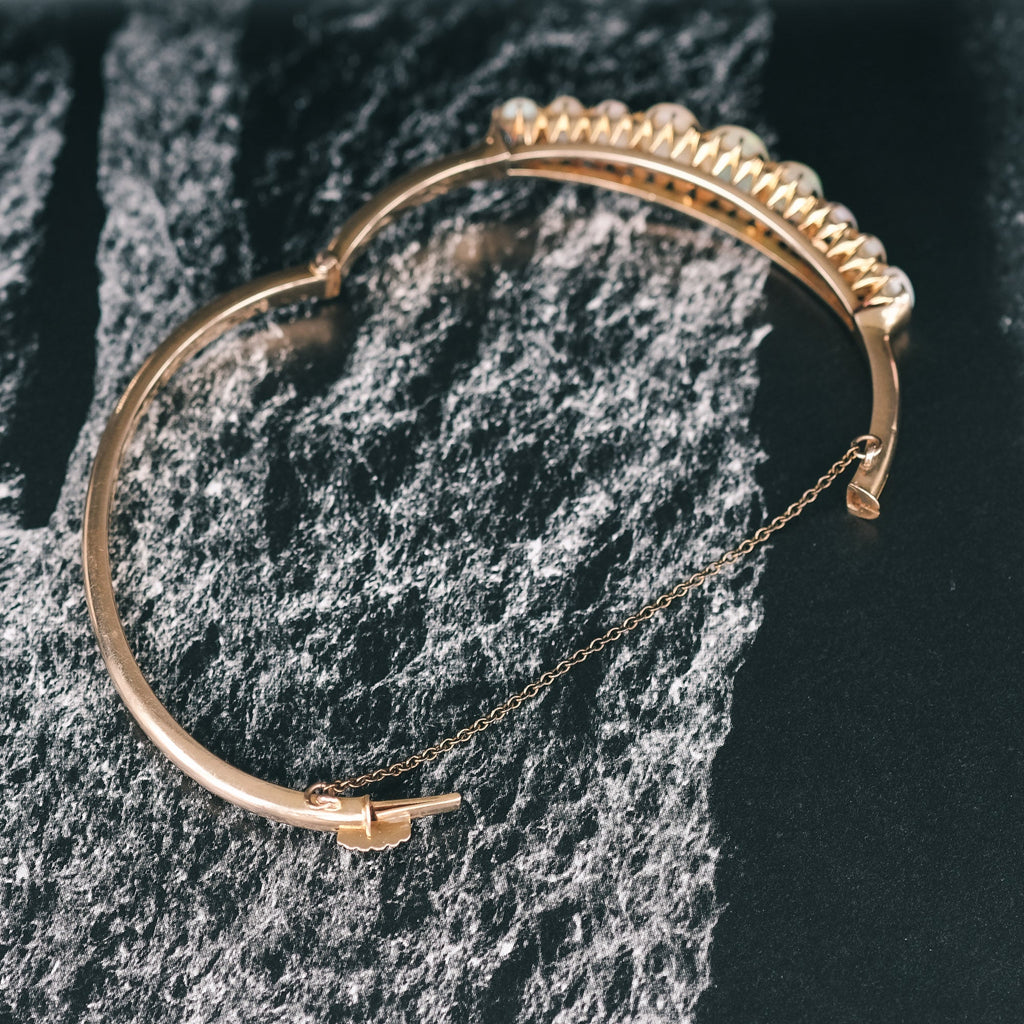 Victorian Opal Bangle - Lost Owl Jewelry