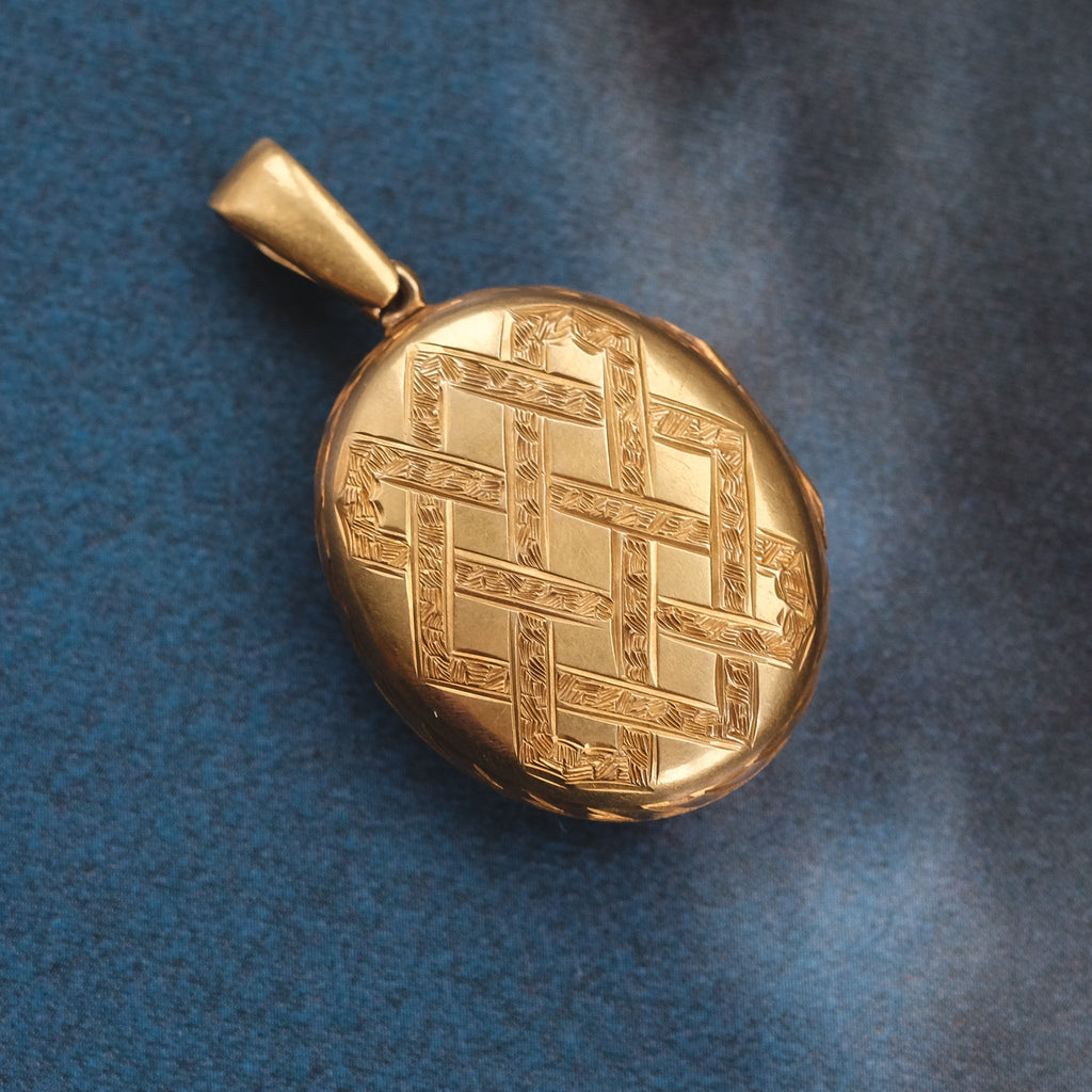 Victorian Pearl Cross Locket - Lost Owl Jewelry