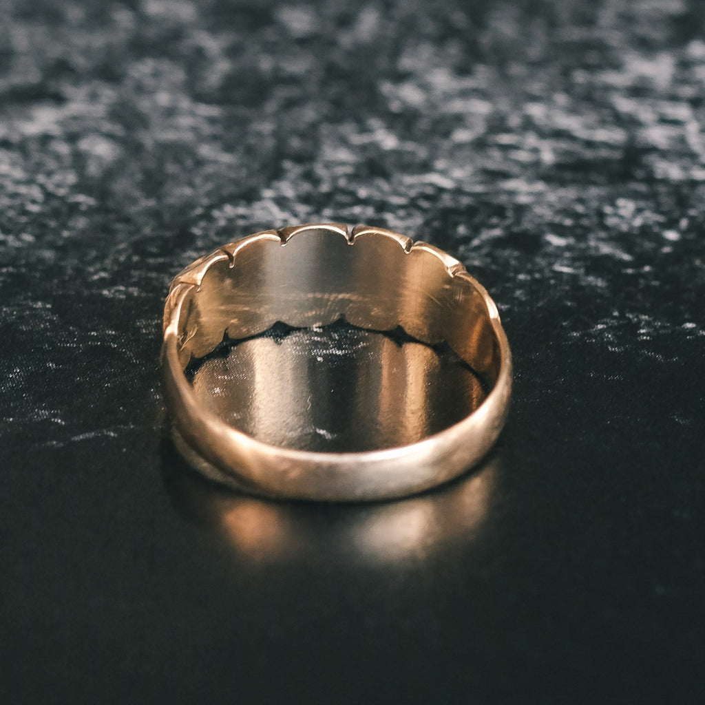 Victorian Pearl & Shell Half - Hoop - Lost Owl Jewelry