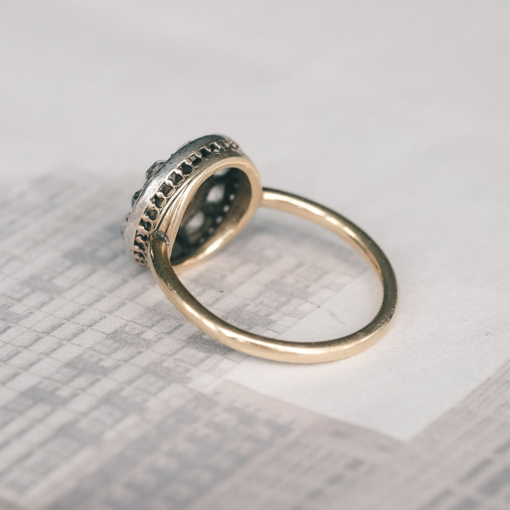 Victorian Round Cluster Ring - Lost Owl Jewelry