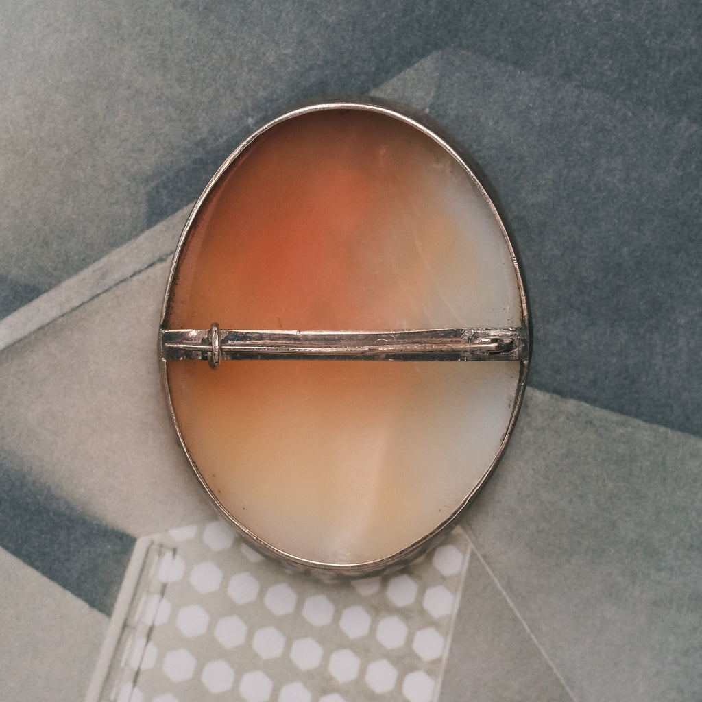 Victorian Saint Cecilia Cameo Brooch - Lost Owl Jewelry