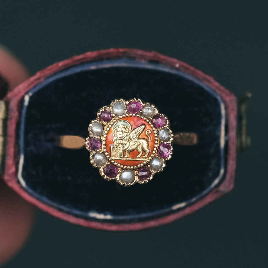 Victorian Saint Mark Ring - Lost Owl Jewelry