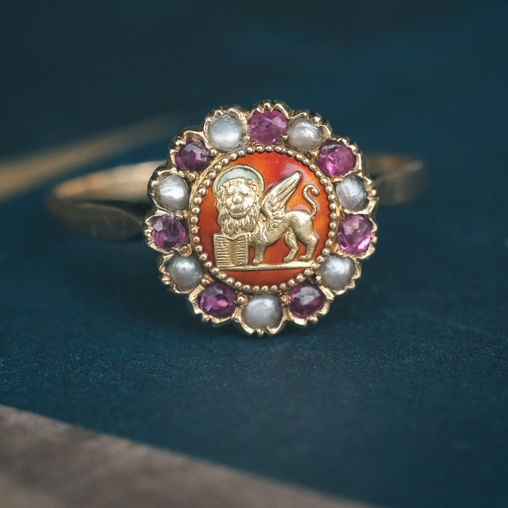 Victorian Saint Mark Ring - Lost Owl Jewelry