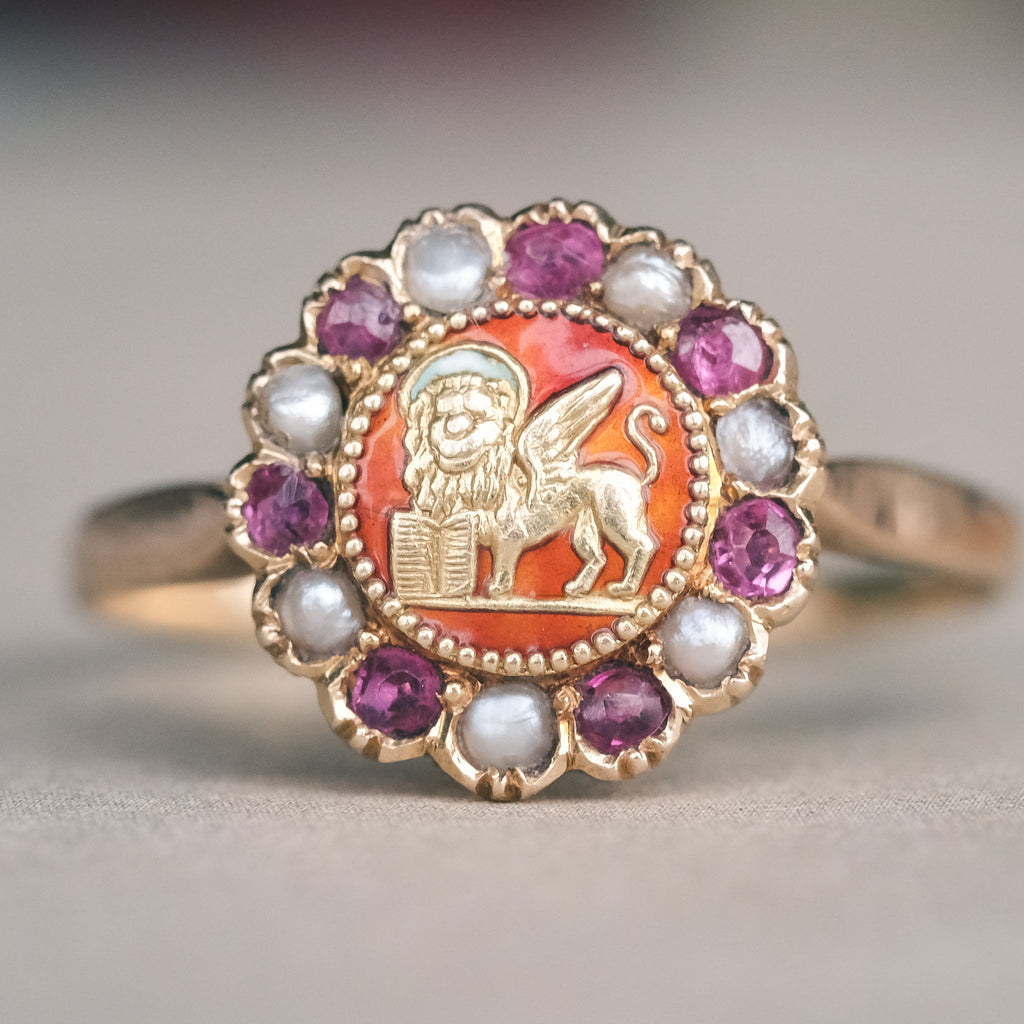 Victorian Saint Mark Ring - Lost Owl Jewelry