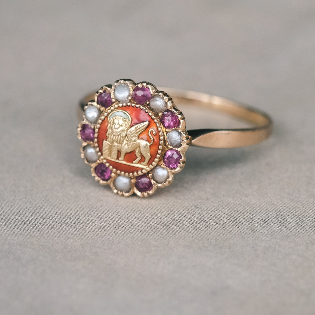 Victorian Saint Mark Ring - Lost Owl Jewelry