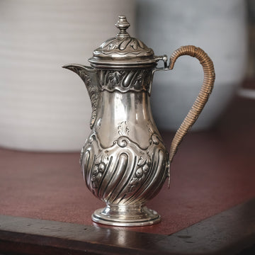 Victorian Silver Coffee Pot - Lost Owl Jewelry