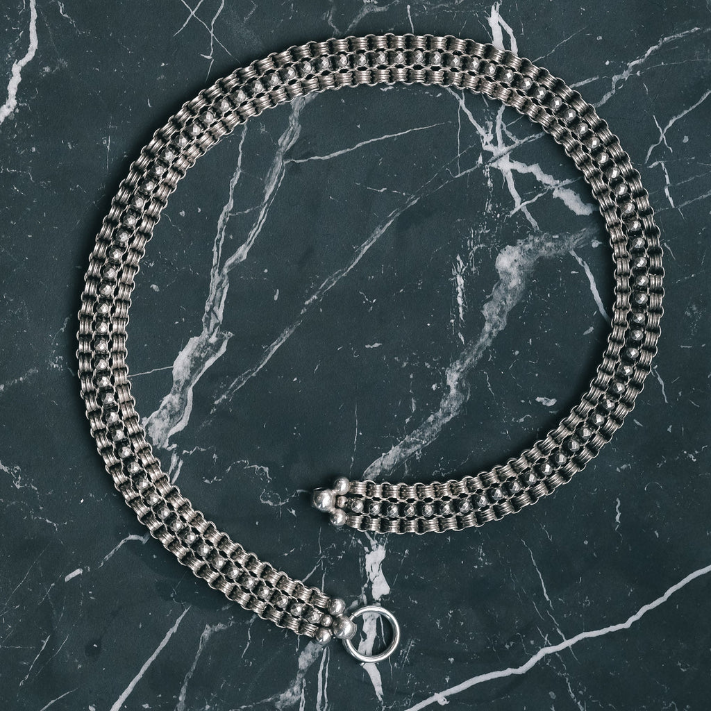 Victorian Silver Collar - Lost Owl Jewelry