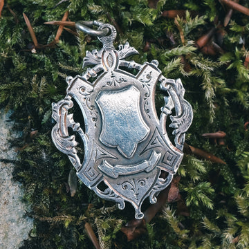 Victorian Silver Medallion - Lost Owl Jewelry