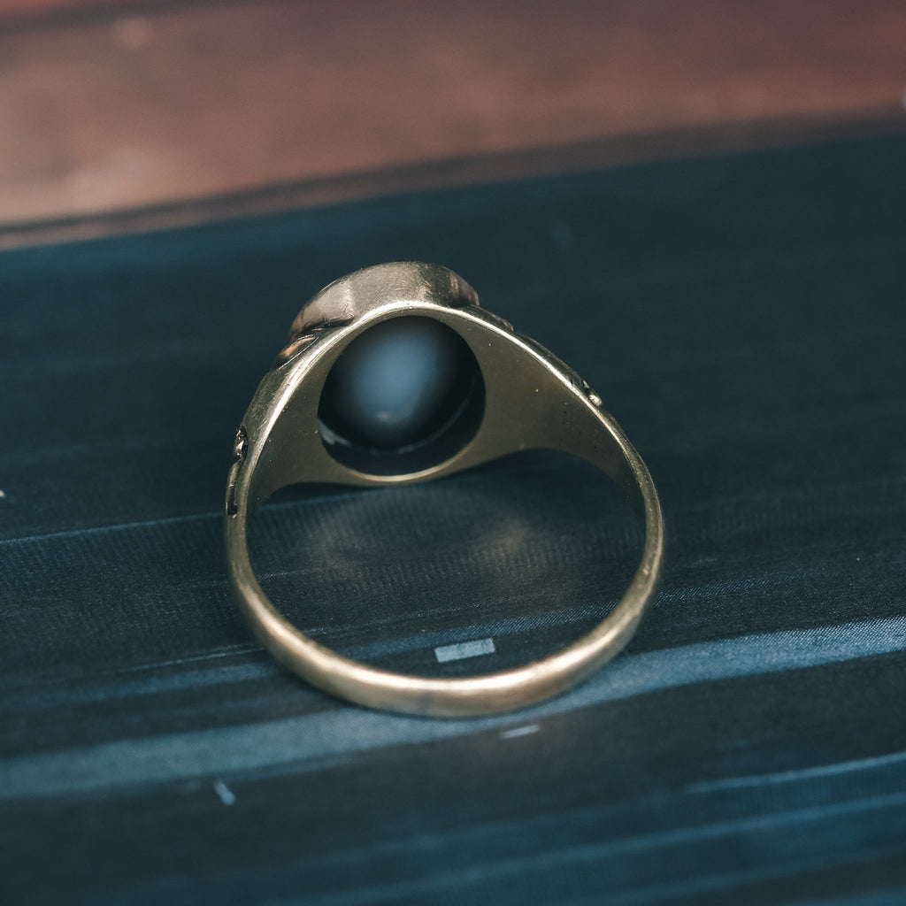 Victorian Socrates Cameo Ring - Lost Owl Jewelry