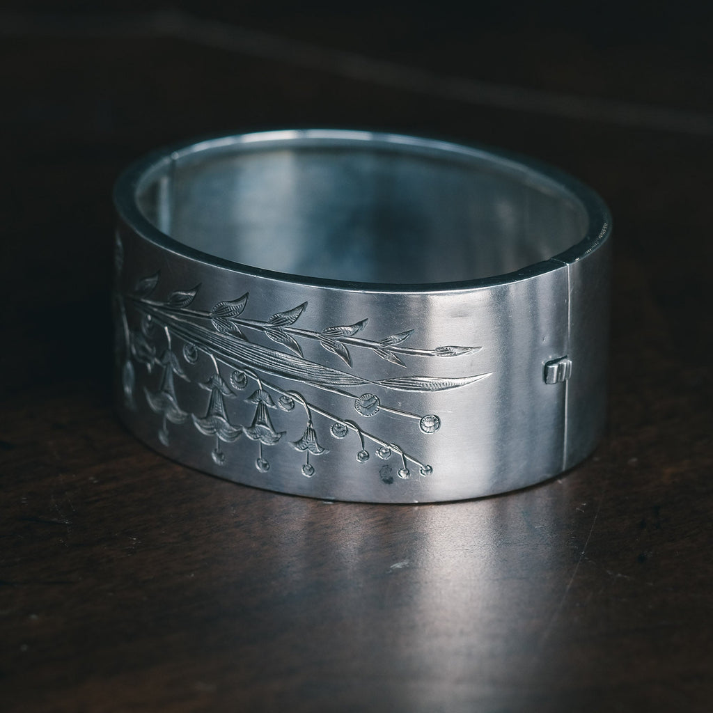 Victorian Solomon's Seal Cuff - Lost Owl Jewelry