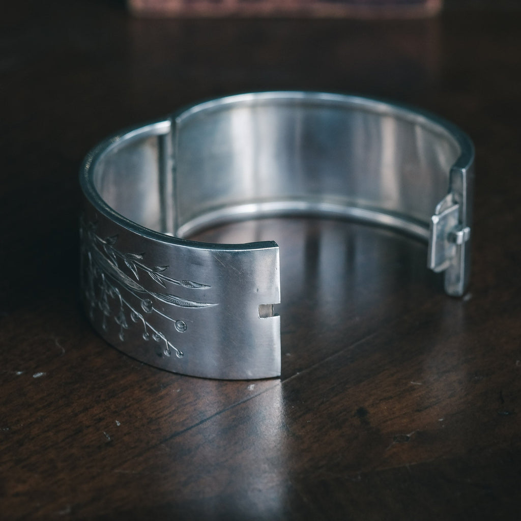 Victorian Solomon's Seal Cuff - Lost Owl Jewelry