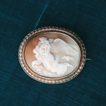 Victorian Thorvaldsen's Night Cameo Brooch - Lost Owl Jewelry