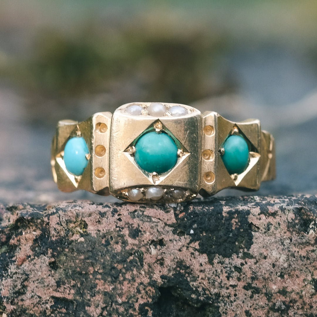 Victorian Trompe - l'œil Trilogy Band - Lost Owl Jewelry