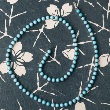 Victorian Turquoise Paste Rivière Necklace - Lost Owl Jewelry