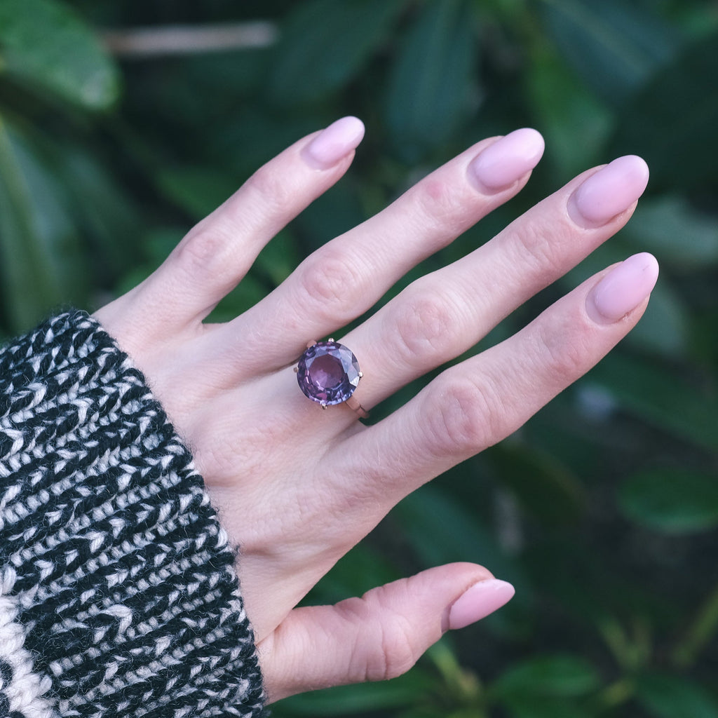 Vintage Colour - Change Sapphire Ring - Lost Owl Jewelry