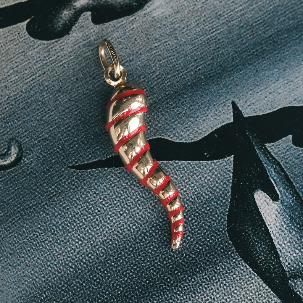Vintage Cornicello Pendant - Lost Owl Jewelry