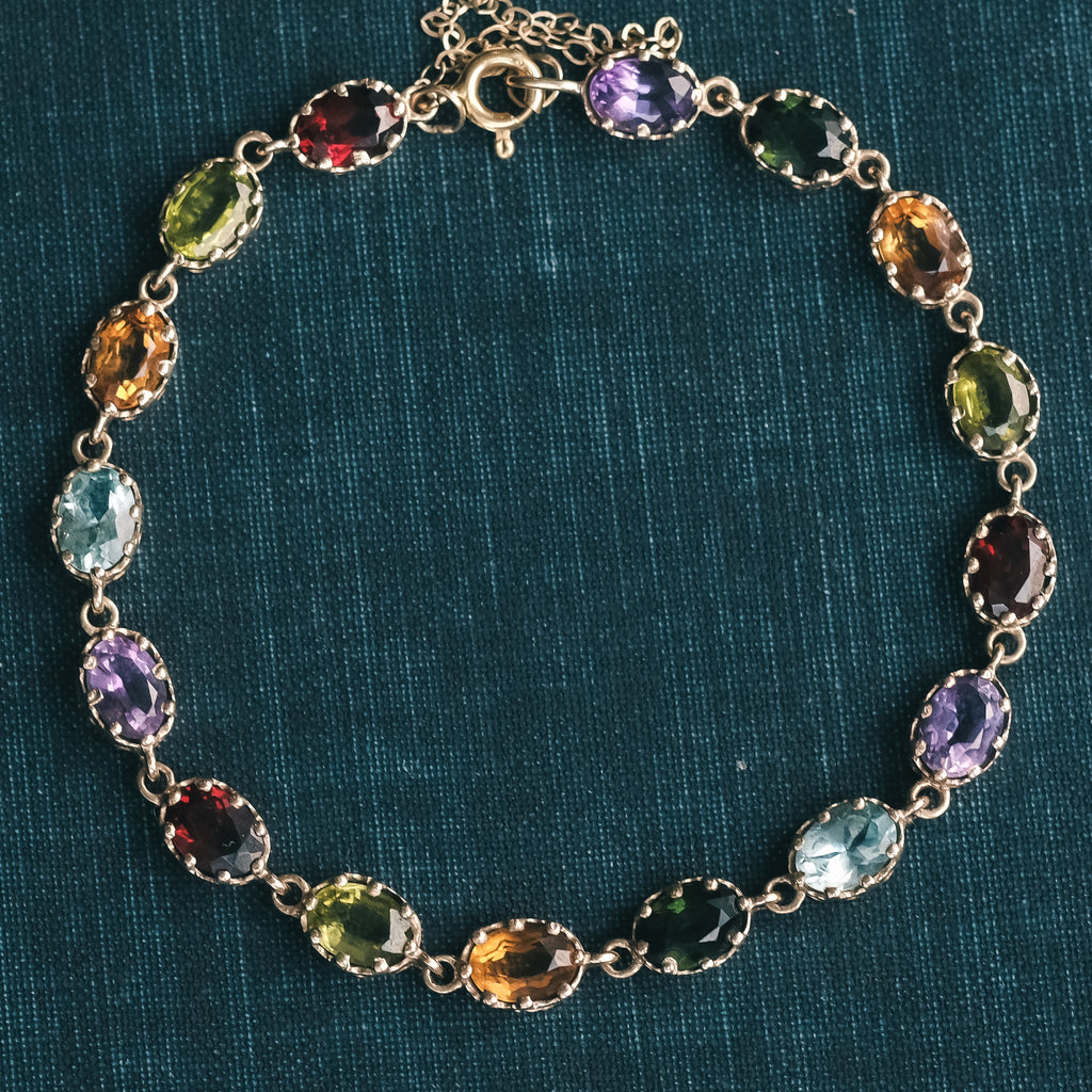 Vintage Harlequin Bracelet - Lost Owl Jewelry