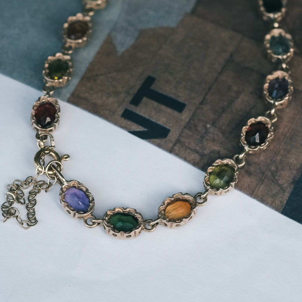 Vintage Harlequin Bracelet - Lost Owl Jewelry