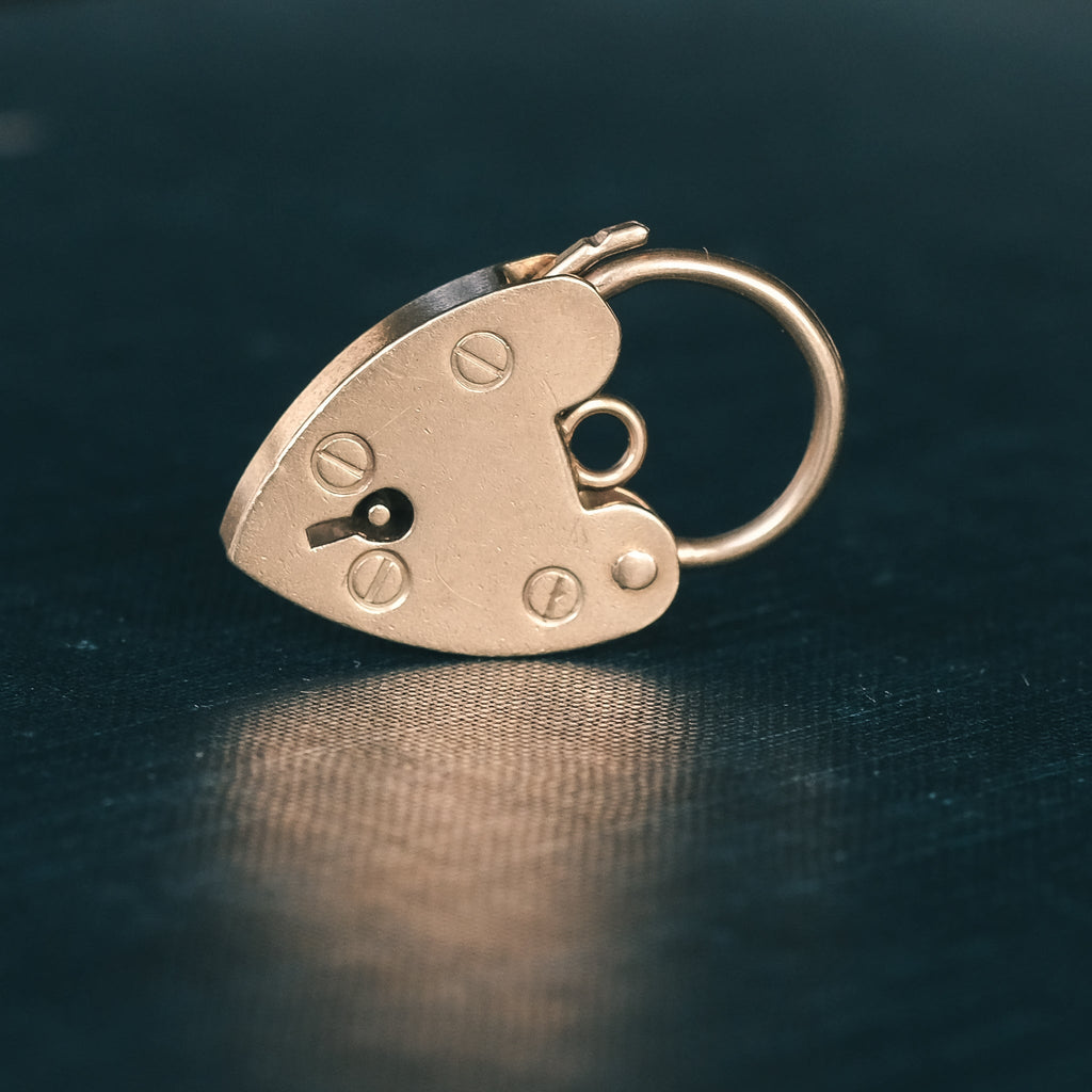 Vintage Heart Padlock - Lost Owl Jewelry