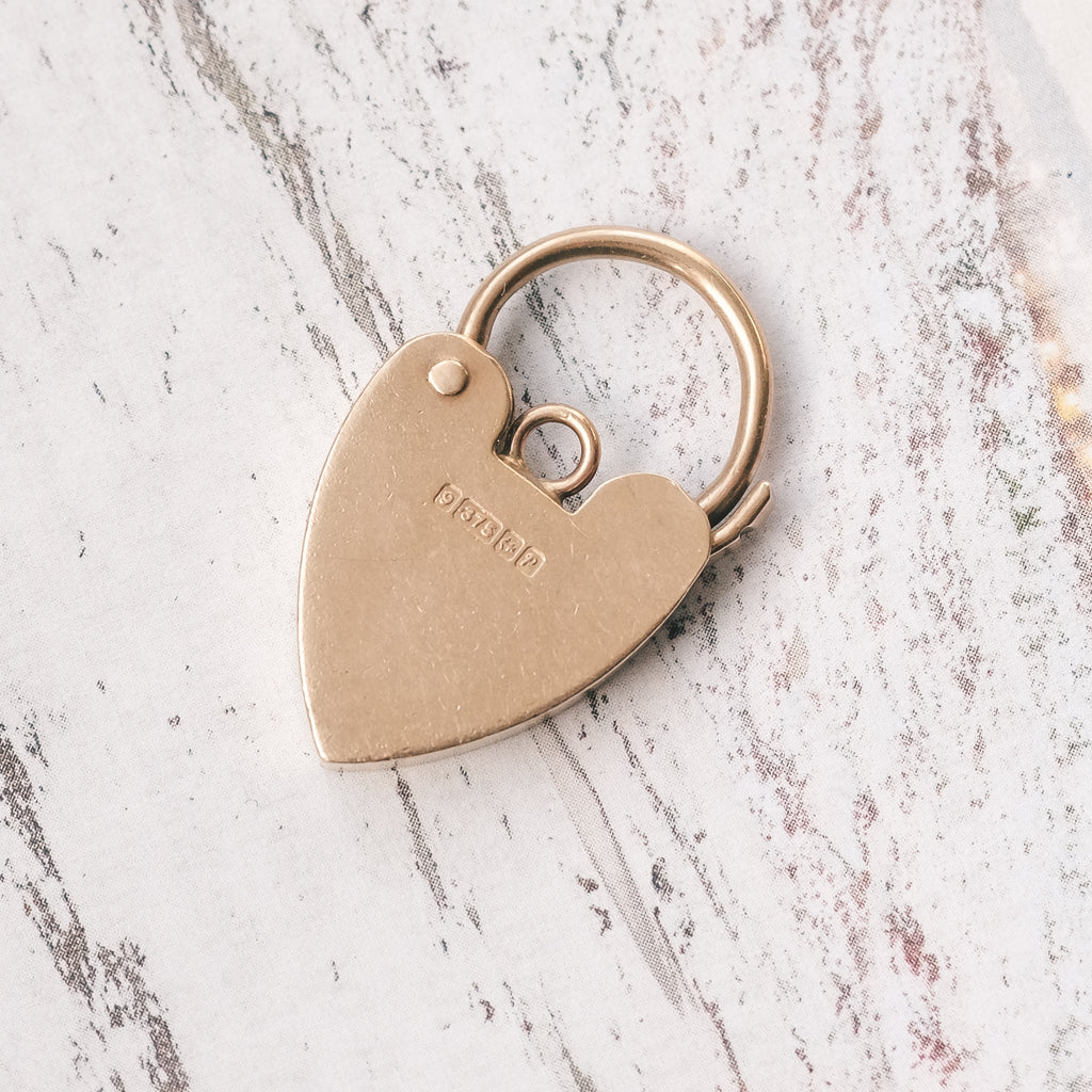 Vintage Heart Padlock - Lost Owl Jewelry