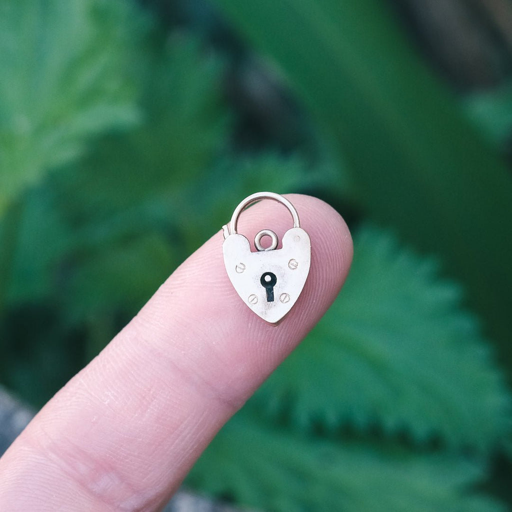 Vintage Heart Padlock - Lost Owl Jewelry